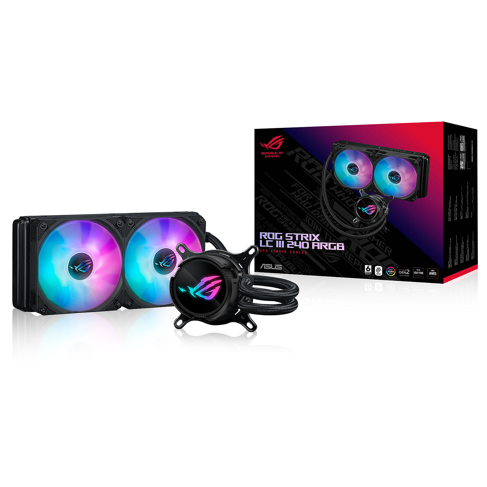 WATERCOOLING ASUS ROG STRIX LC III 240MM ARGB BLACK
